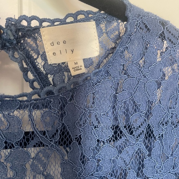 Baby blue Dee Elly Dress Lace Dress size M - Picture 3 of 3